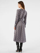 Penny Black Laerte Chain Link Print Midi Dress From the Back