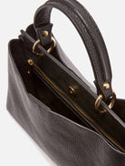 Penny Black Malga Leather Handbag In Black With Straps 