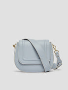 Penny Black Marzo Vegan Leather Crossbody Saddle Bag in Light Blue 