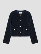 Pennyblack Jrazza women’s navy jersey jacket