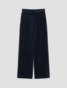 Pennyblack Vischio navy corduroy-effect wide-leg joggers – front product view