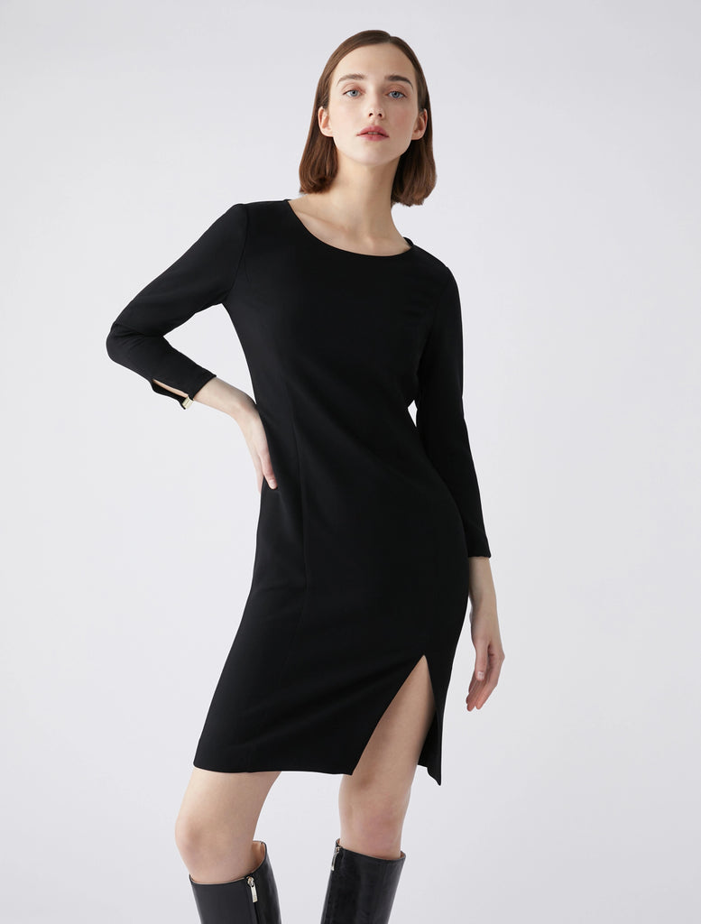 Penny Black Rieti Short Black Sheath Dress With split