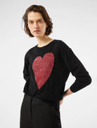 Penny Black Rostok Cotton/Cashmere Jumper - Black/Red