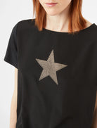 Penny Black Zanora Black Sparkly Star T-shirt