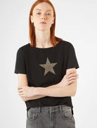 Penny Black Zanora Black Embellished Star T-shirt