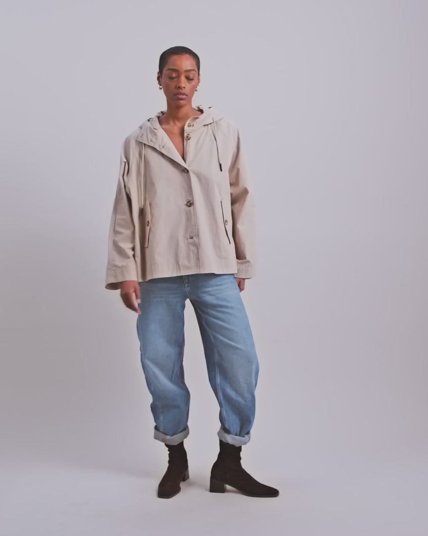 Mos Mosh Sheena Beige Short Jacket | Women's Lightweight