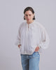 Mosmosh Marb Sansa Cream Emb Balloon Sleeve Blouse