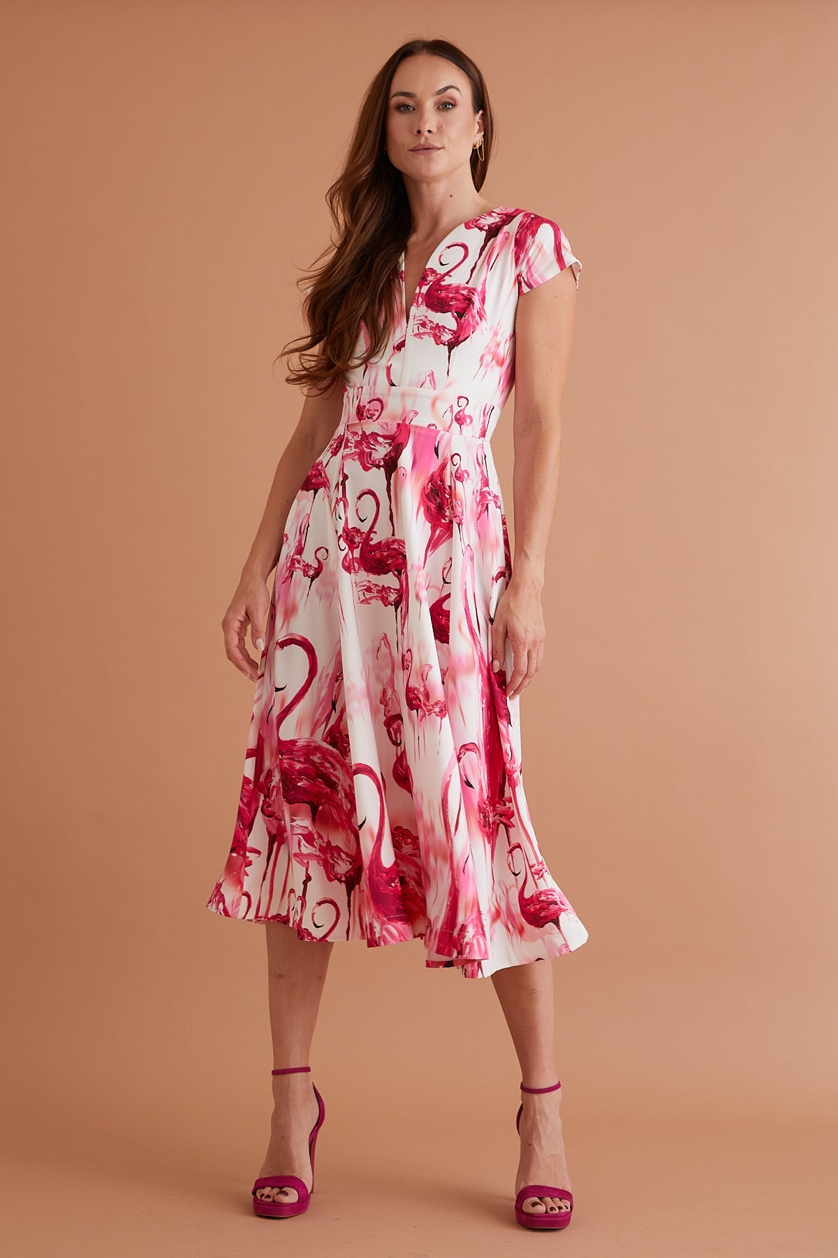 Rebecca Rhoades Nova Flamingo Dress Women s Summer Occasion