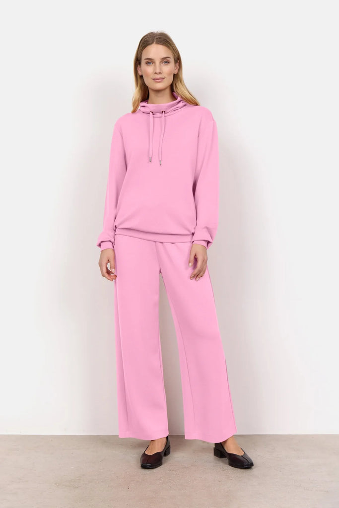Soyaconcept Banu Pink  Hooded Sweatshirt 