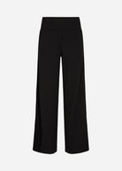 Soyaconcept Siham Classic Black High Waisted Wide Leg Trousers Back 