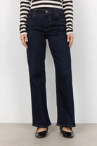 Soyaconcept Kimberly Straight Leg Jeans In Dark Indigo Blue