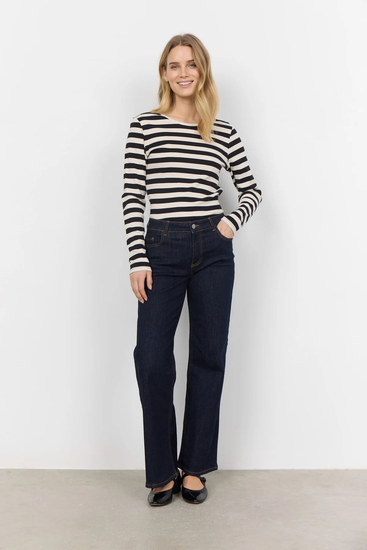 Soyaconcept Kimberly Indigo Blue Straight Leg Jeans