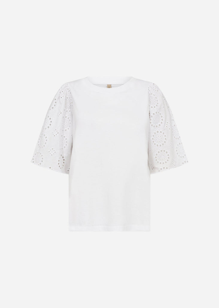 Soyaconcept Lorraine Broderie Lace Sleeve Top