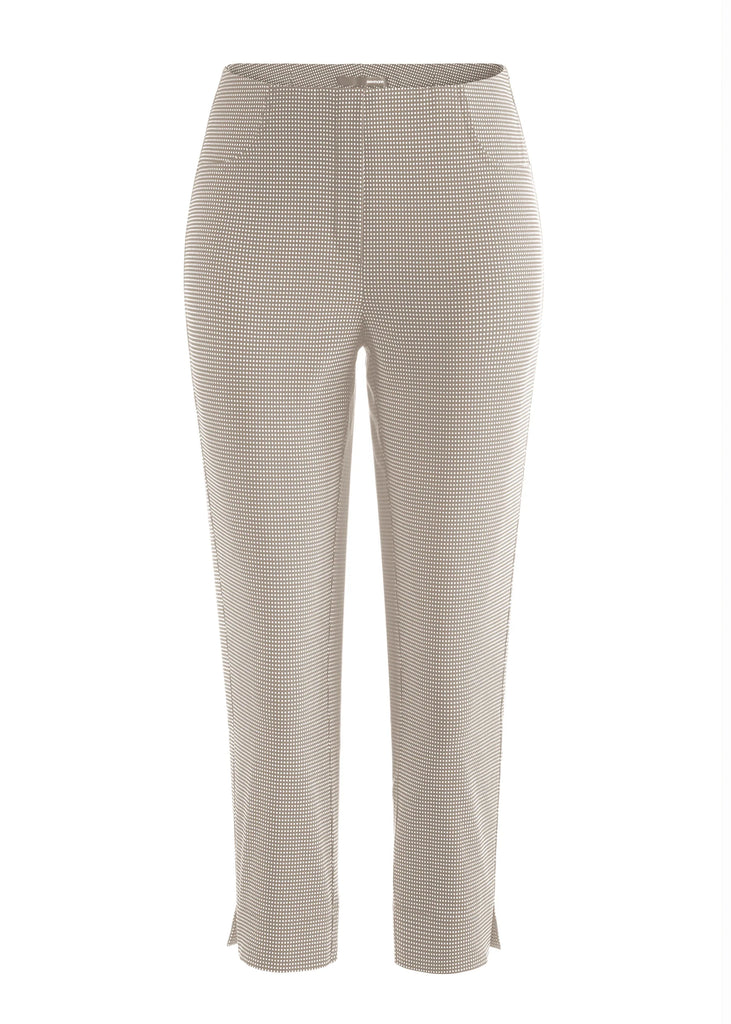 Stehmann Loli Dot Print Capri Trousers in Grey