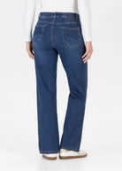  Back view of Stehmann Melli five-pocket flared jeans