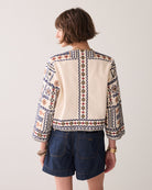 Summum Mood embroidered cropped jacket back view