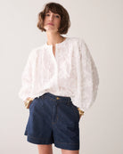 Summum 3D palm textured blouse for women