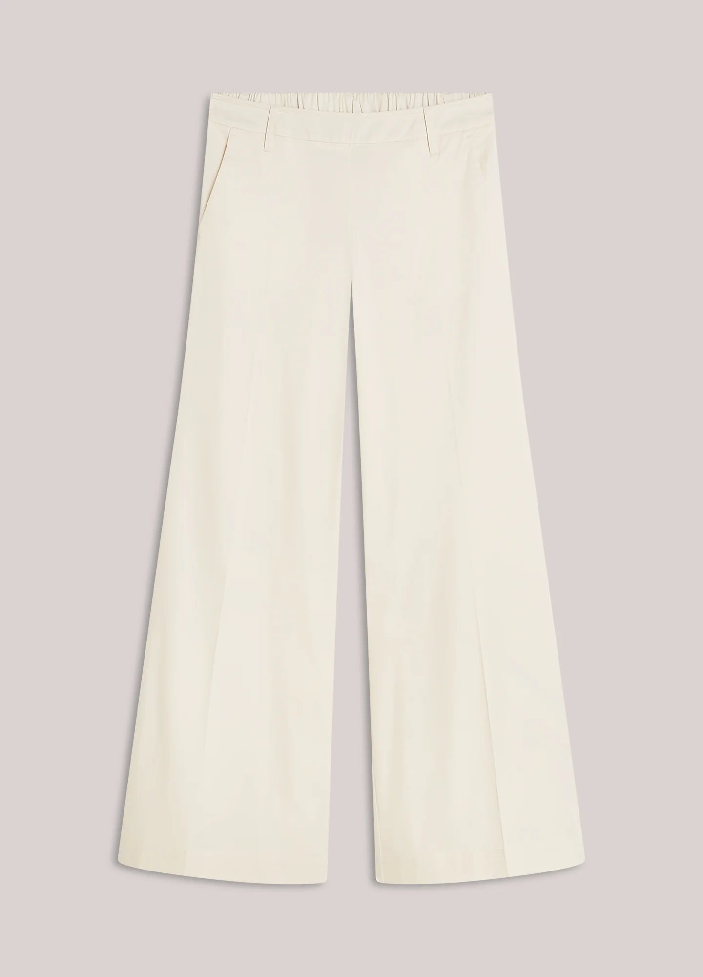 Summum cream straight leg trousers product image front view