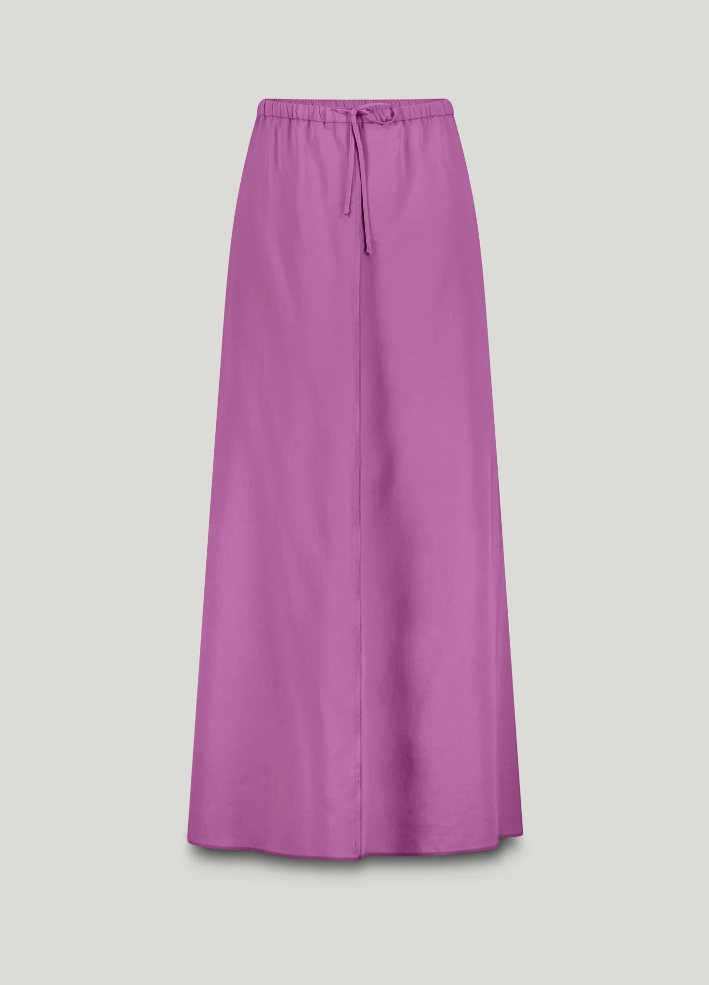 Summum orchid pink midi skirt with relaxed silhouette and elasticated waist