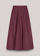 Summum burgundy taffeta A-line maxi skirt product image