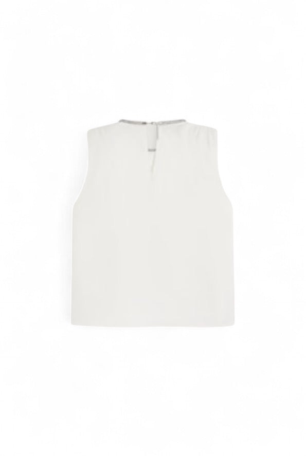 Suncoo Louxor Sleeveless Chain Detail Blouse From Back