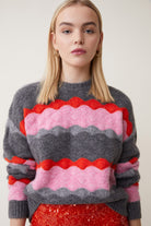 Suncoo Panayo Scallop Pattern Knitted Jumper