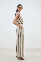 Suncoo Jerry women’s striped flowy trousers wide leg fit