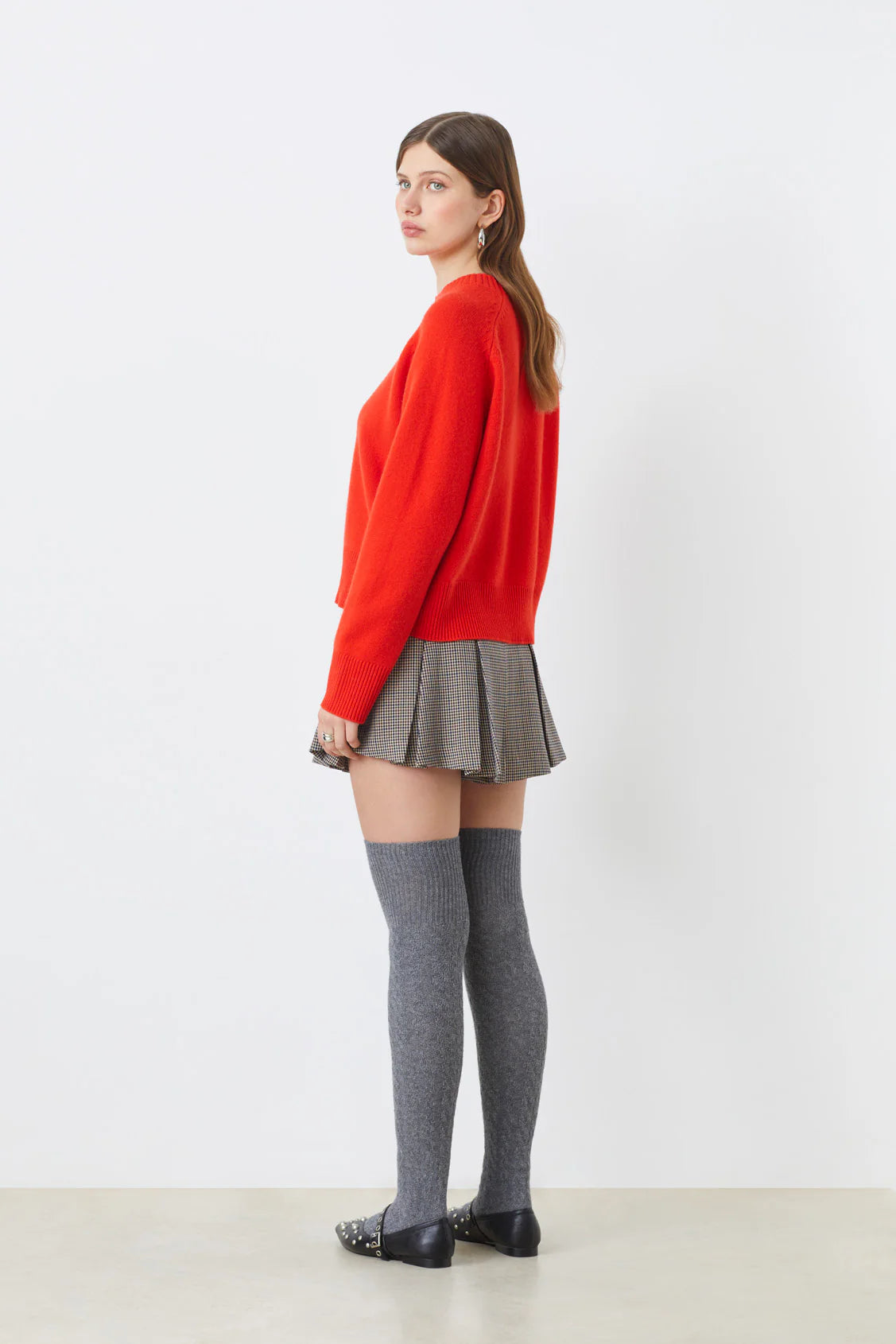 •	Suncoo Paulvar red wool jumper – side view