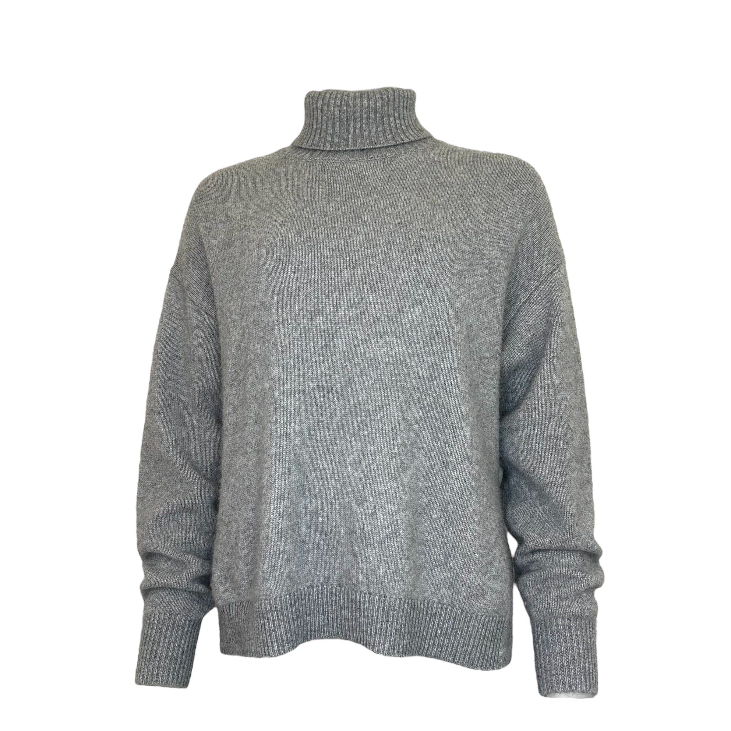 Twins Greeley grey relaxed turtle neck jumper product view