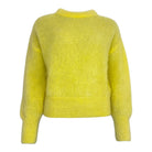 Twins Moana lime green mohair blend crew neck jumper product view