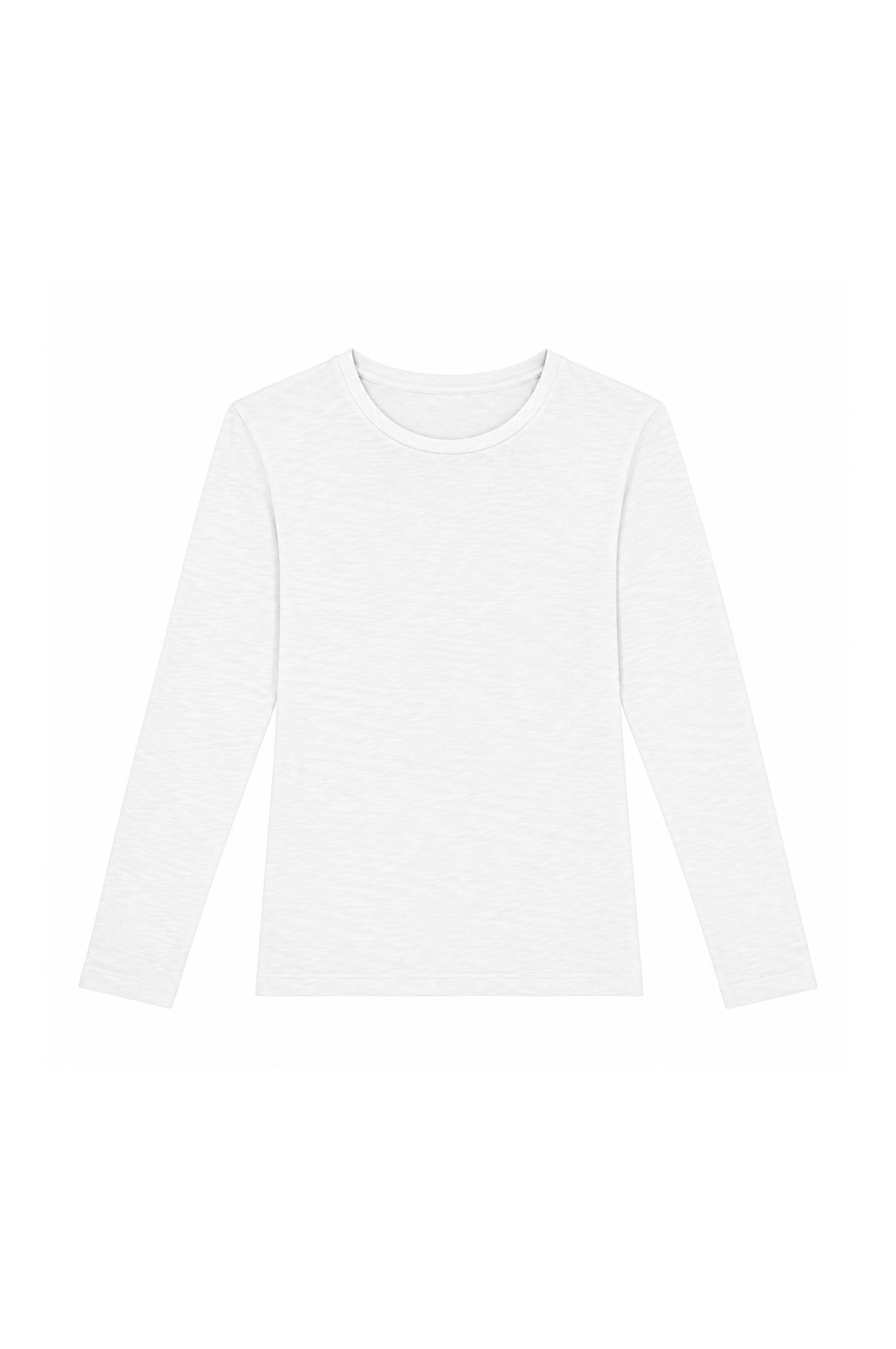 Twins Queens white fitted cotton long sleeve T-shirt product view