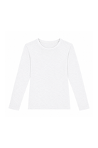 Twins Queens white fitted cotton long sleeve T-shirt product view
