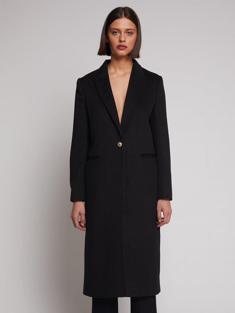 Vilagallo Katherin Black Butterfly Dress Coat