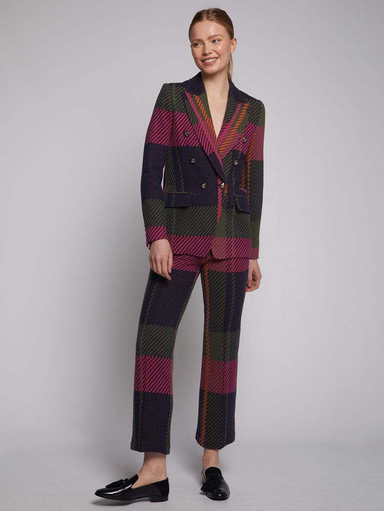 Vilagallo Ingrid Knit Check Blazer