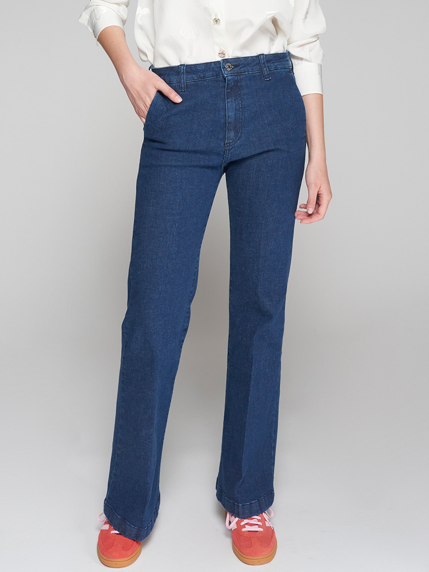 Vilagallo Mid Blue Slim Leg Jeans