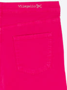 Vilagallo Bright Pink Slim Leg Jeans From back 