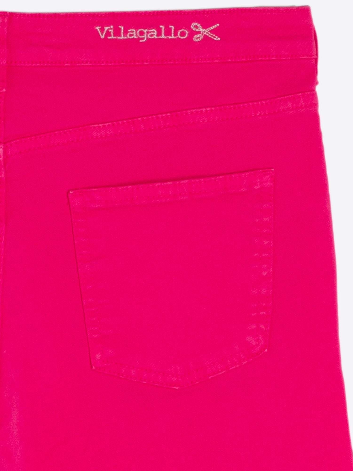 Vilagallo Bright Pink Slim Leg Jeans From back 