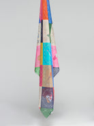 Vilagallo Vibrant Summer Patch Print Scarf