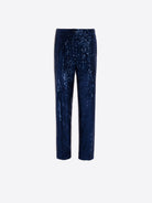 Vilagallo Tiffany Marino trousers close-up on straight-leg silhouette