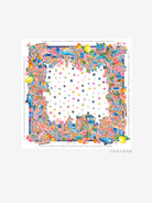 Vilagallo tropical star print silk scarf full view