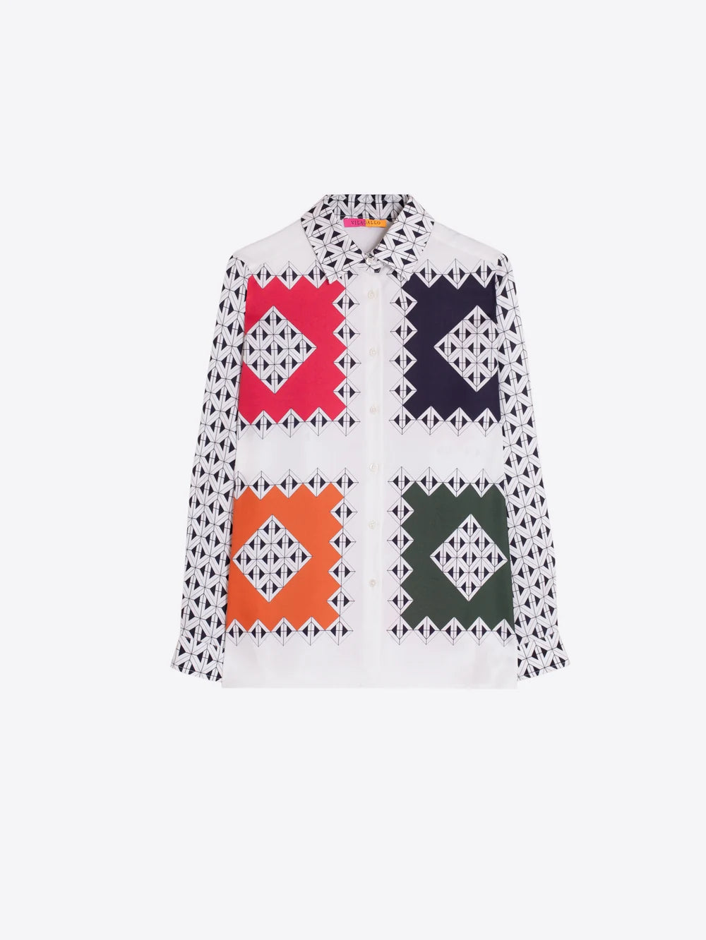 VILAGALLO multicolour patterned long sleeve shirt product 