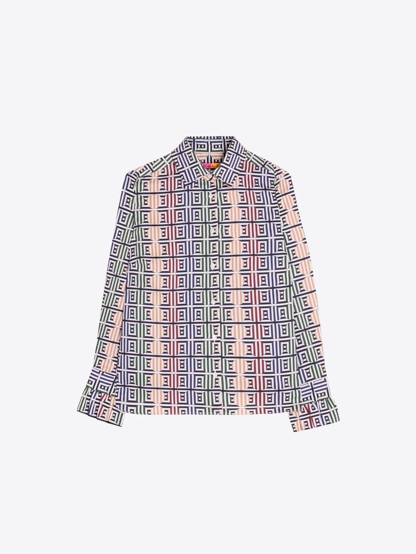 Vilagallo multicolour cotton shirt product front view