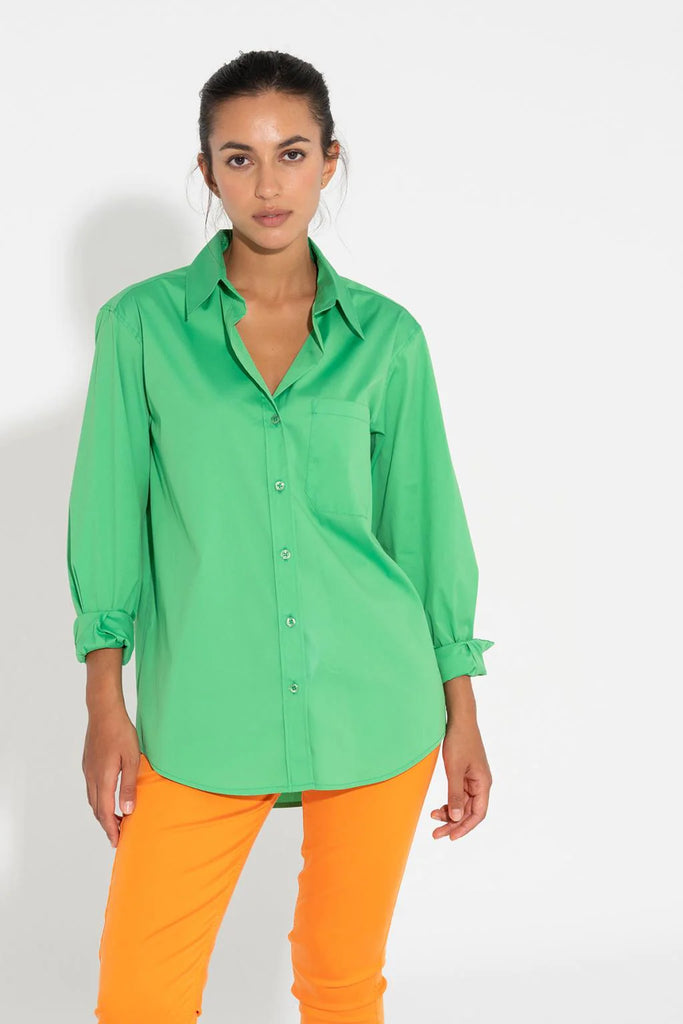 Bariloche Aperta Green Straight Cut Shirt