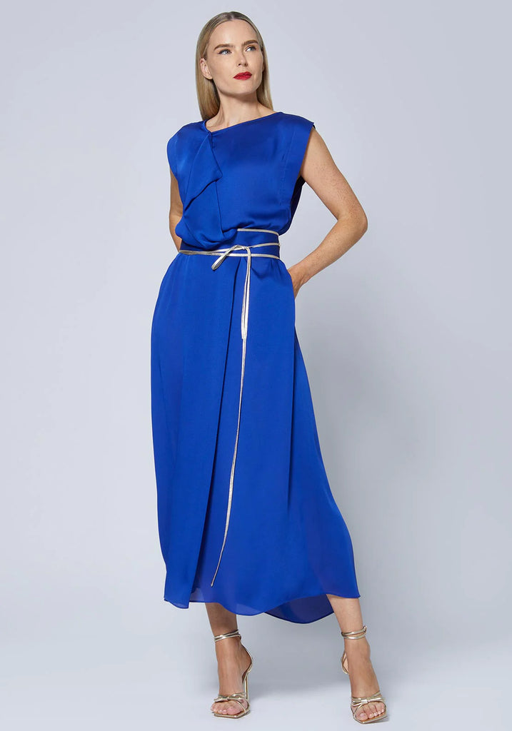 Caroline Kilkenny Ellie Electric Blue Obi Dress