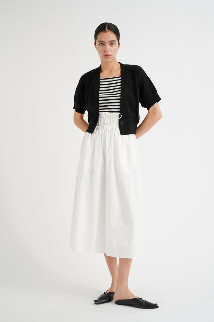 Inwear Kilo Short Sleeve Cropped Cardigan In Black