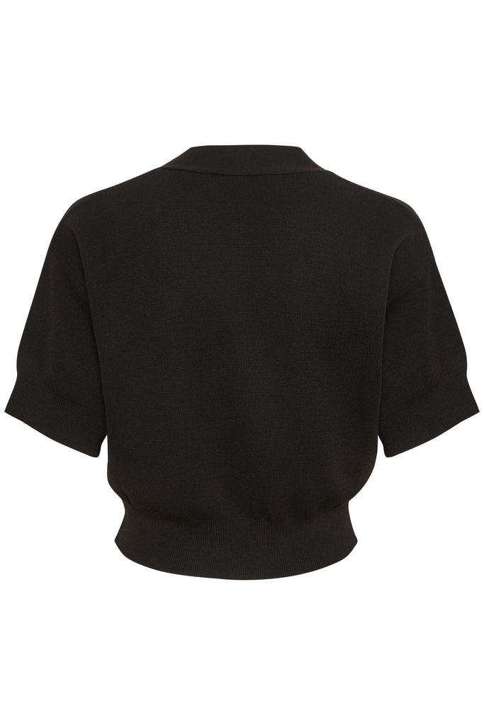 Inwear Kilo Black Short Sleeved Cardigan From Back