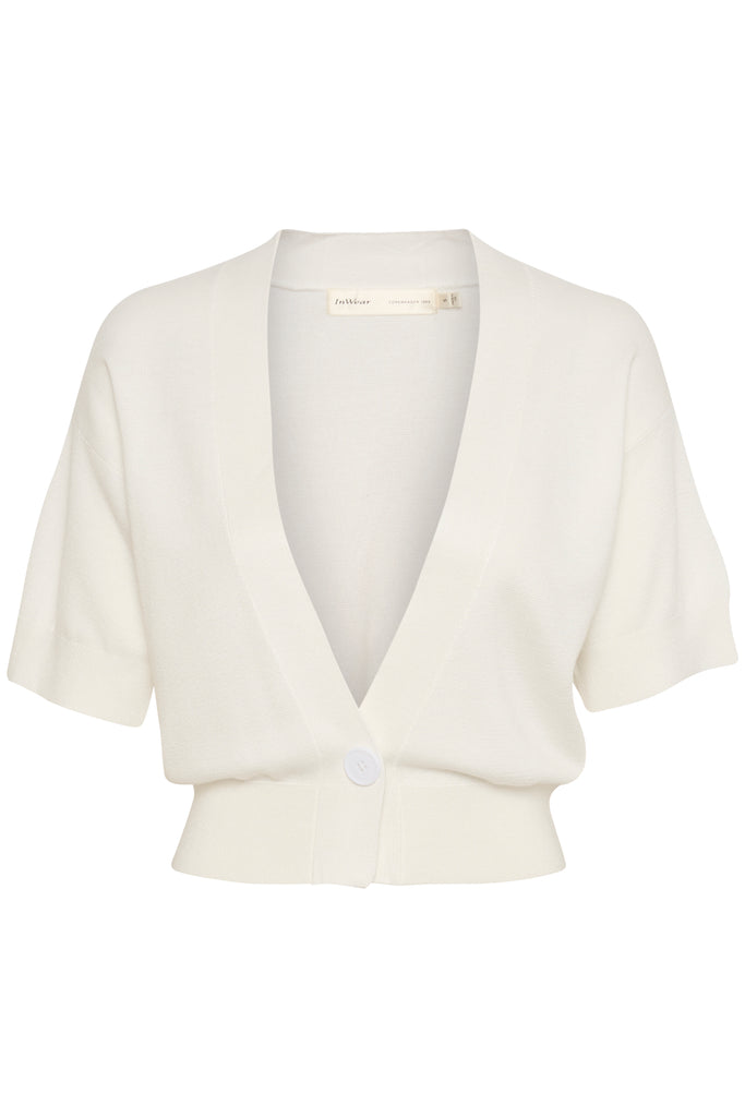 Inwear Kilo White Short Sleeved Cardigan