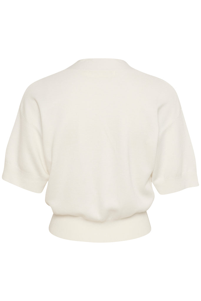 Inwear Kilo White Short Sleeved Cardigan From Back