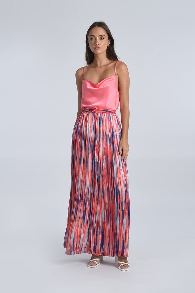 Molly Bracken Pink High Waisted Palazzo Trousers