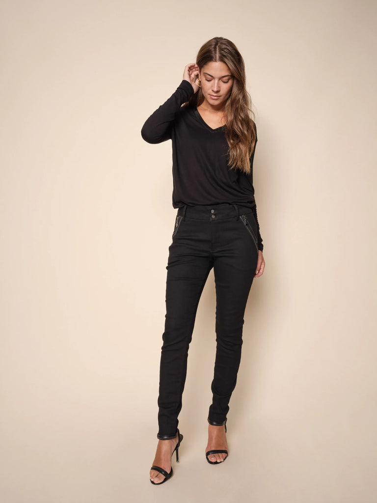 Mosmosh Milton Nero Trousers In Black